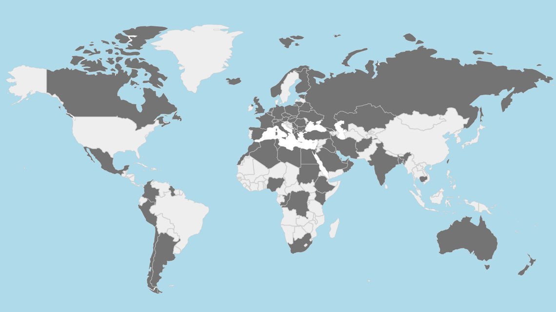 Graziadio busbar installation countries map