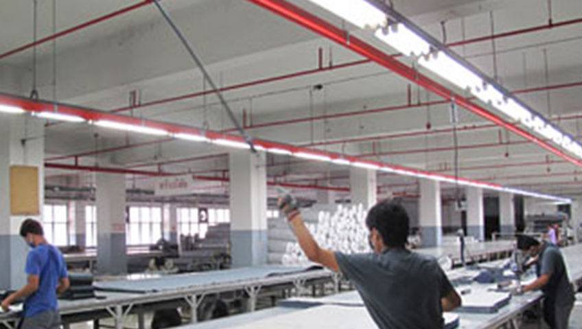 busbar system in textile factory